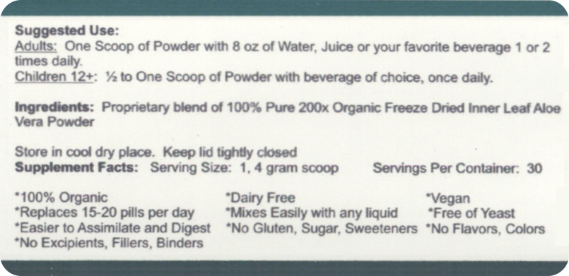 Aloe Vera Powder